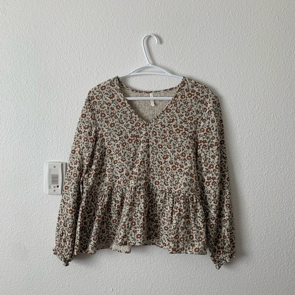 Rylee + Cru Women’s Peplum Long Sleeve